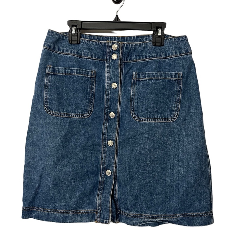 Gap Button Skirt w/ Pockets Sz M